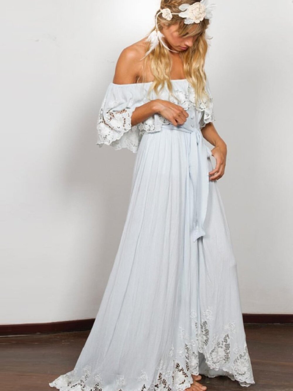 Fillyboo Wonder Years Dress Baby Blue XS b175